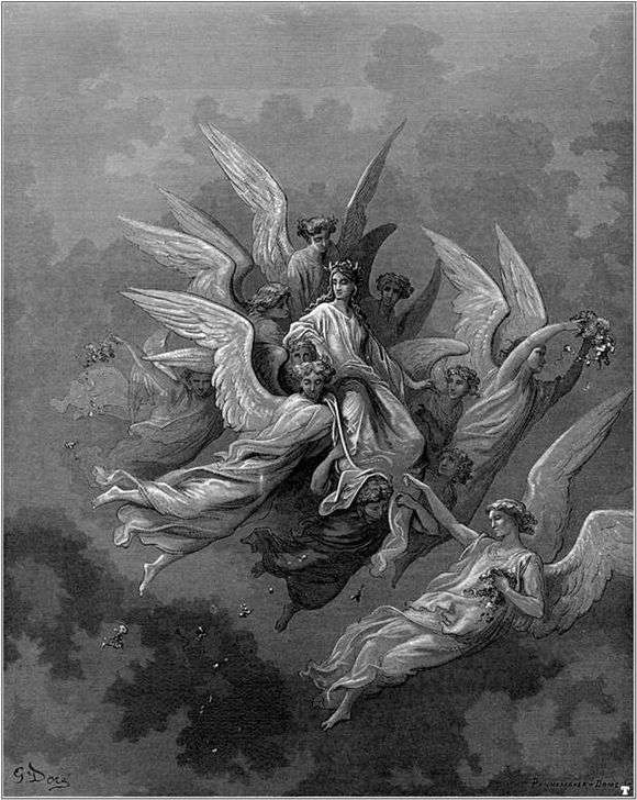 Opis obrazu Gustava Dorea Anioł
