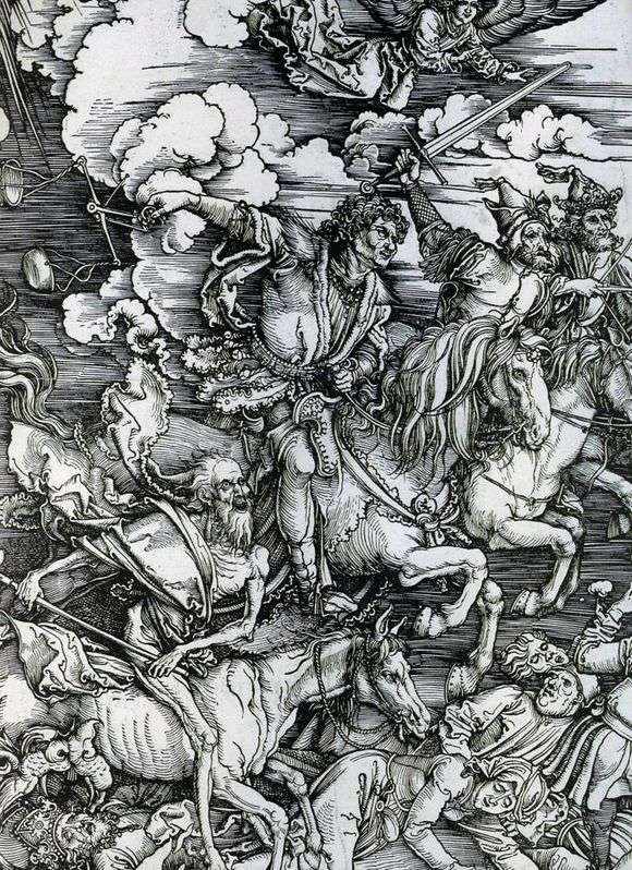 Opis ryciny Albrechta Durera Czterej jeźdźcy apokalipsy