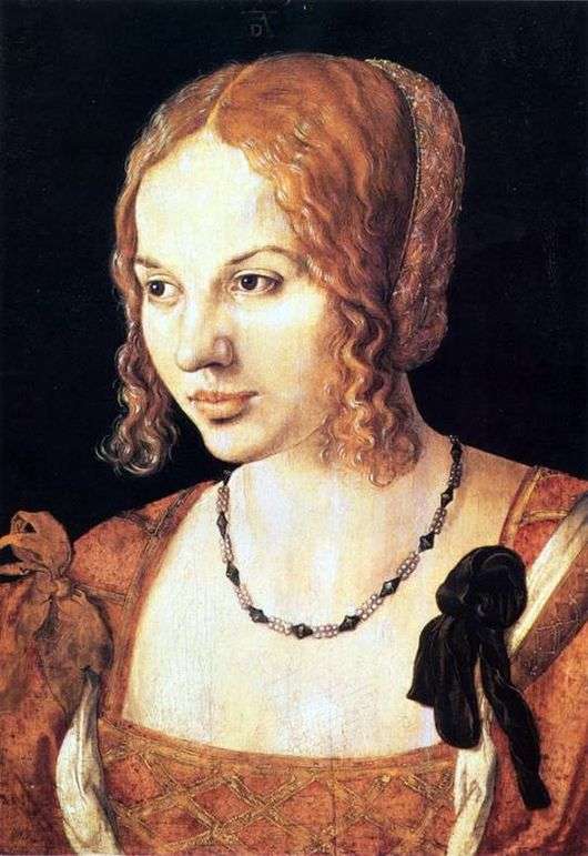 Opis obrazu Albrechta Durera Portret wenecjanina
