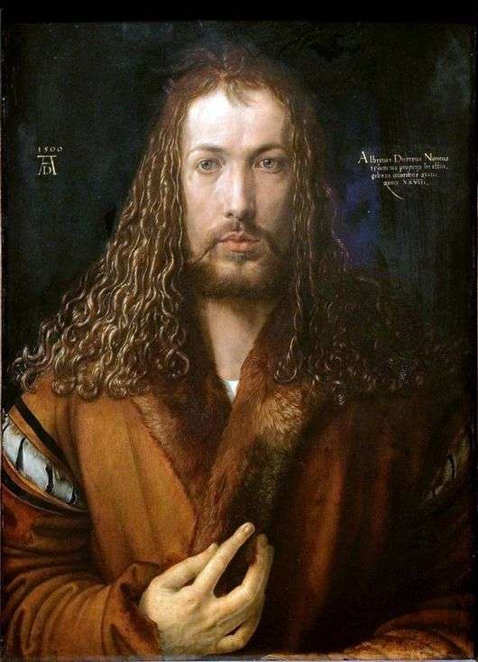 Opis obrazu Albrechta Durera Autoportret na obraz Chrystusa
