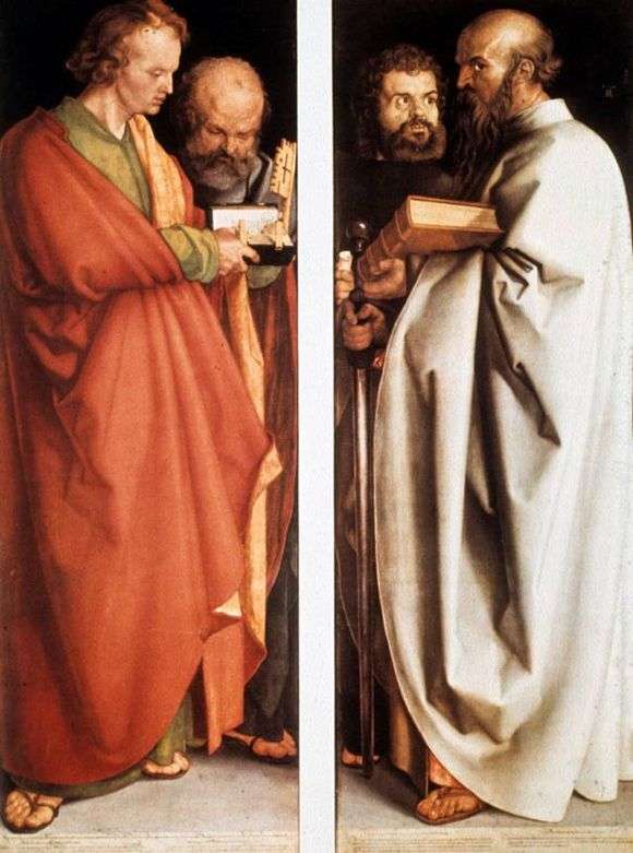 Opis obrazu Albrechta Durera Czterej apostołowie