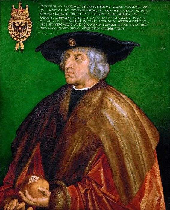 Opis obrazu Albrechta Durera Portret Maksymiliana I