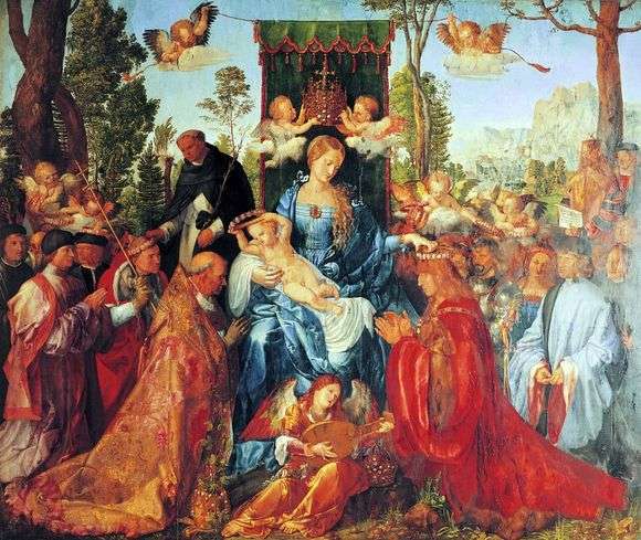 Opis obrazu Albrechta Durera Święto Różańca