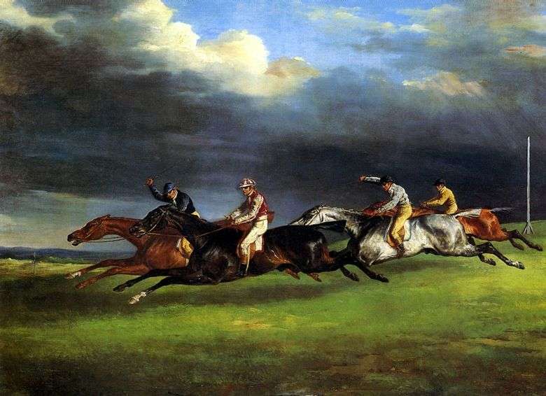 Opis obrazu Theodorea Gericaulta Wyścigi konne w Epsom