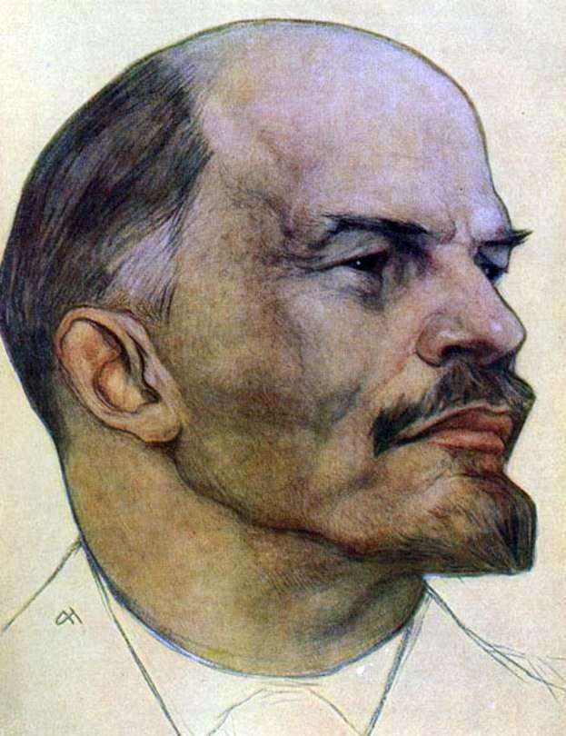 Opis obrazu Nikołaja Andriejewa V. I. Lenin 