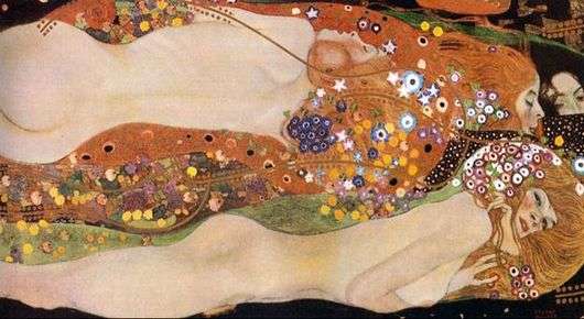 Opis obrazu Klimta Gustava Węże wodne