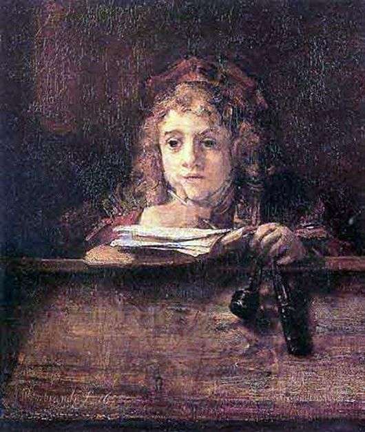 Opis obrazu Rembrandta Tytus, syn Rembrandta