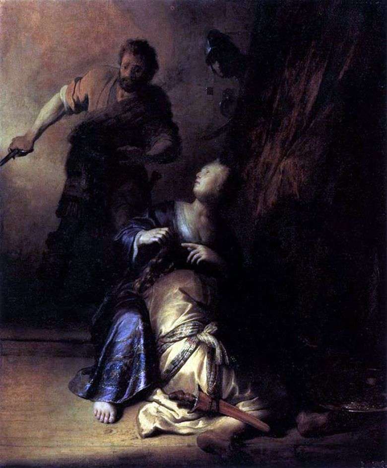 Opis obrazu Rembrandta Harmenszoona van Rijna Samson and Delilah