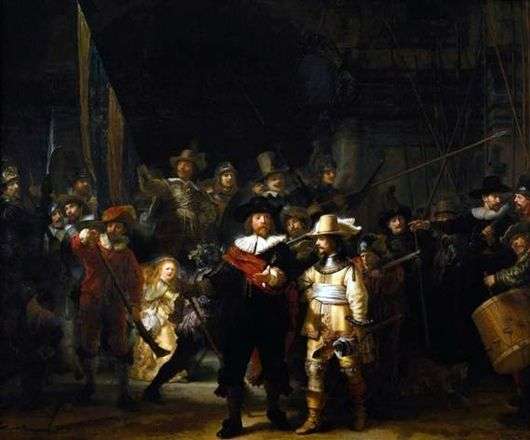 Opis obrazu Rembrandta Nocna straż