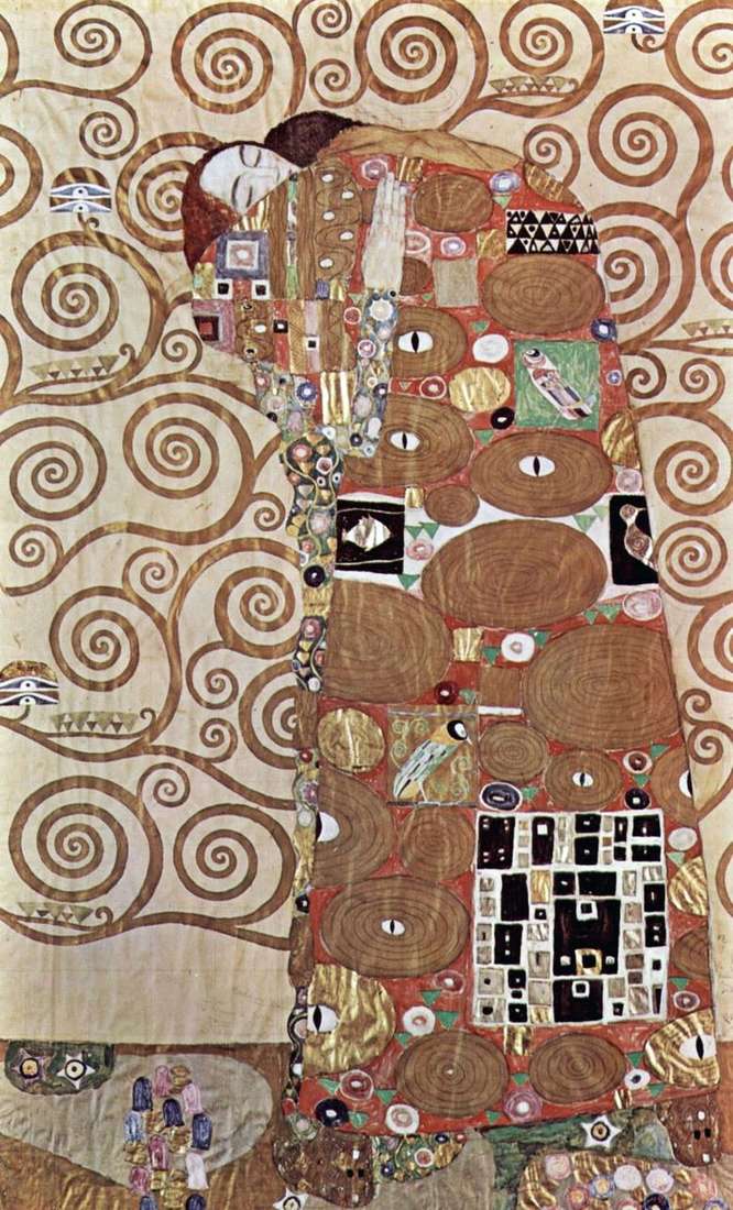 Opis obrazu Gustava Klimta Uściski