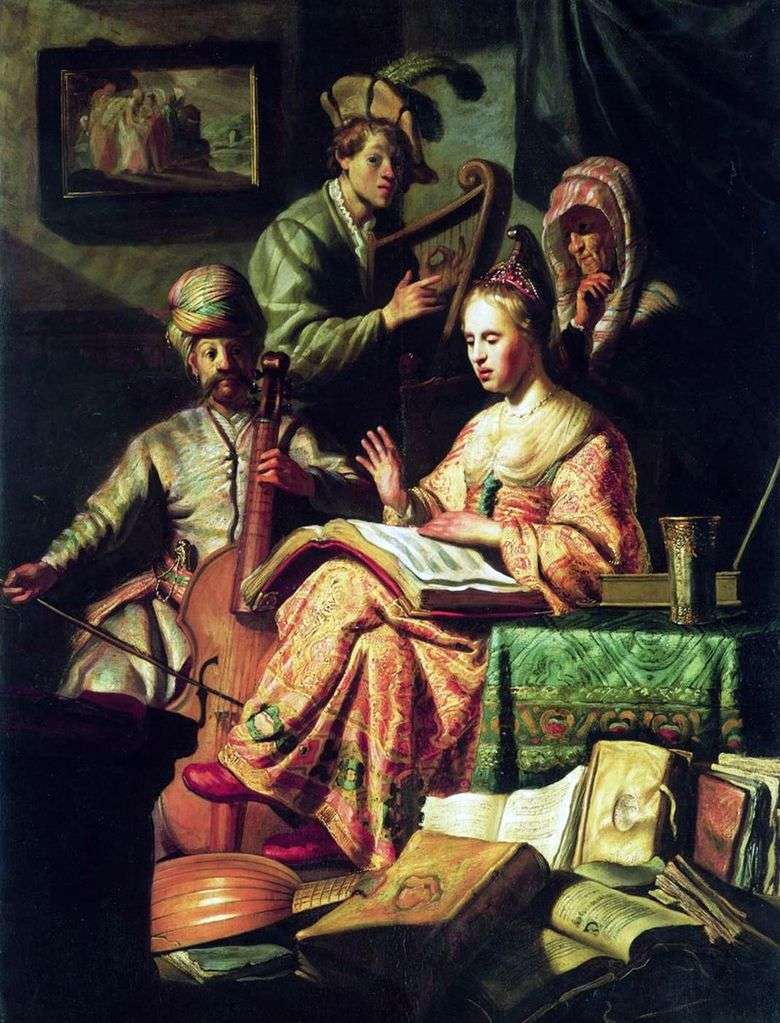 Opis obrazu Rembrandta Harmenszoona Van Rijna Alegoria muzyki
