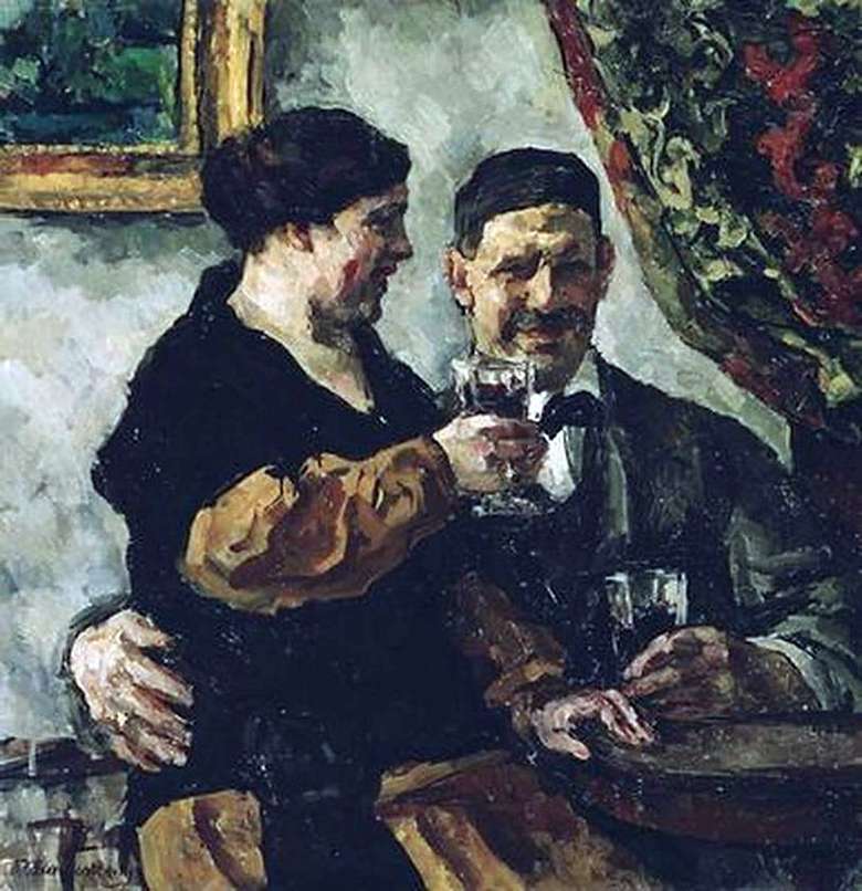 Opis obrazu Piotra Konczałowskiego Autoportret z żoną (1923)