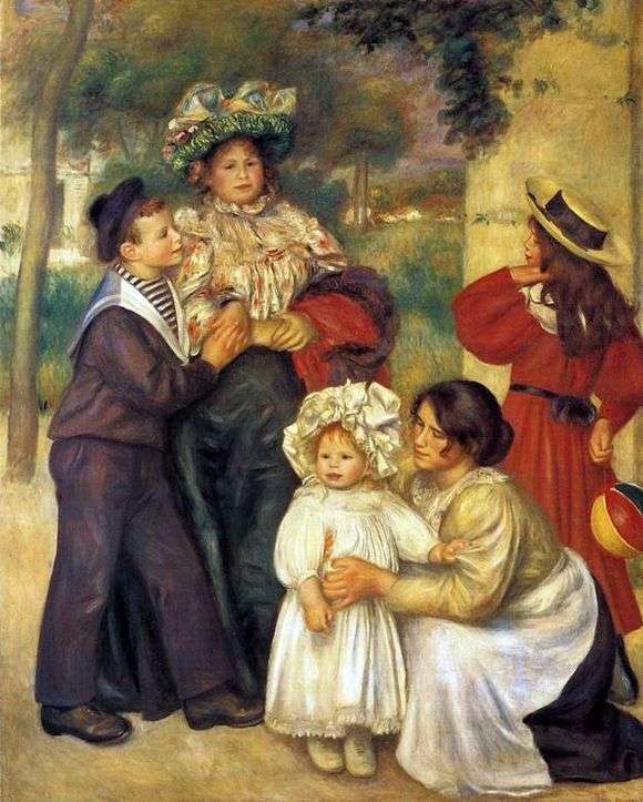 Opis obrazu Pierrea Augustea Renoira Rodzina Renoira