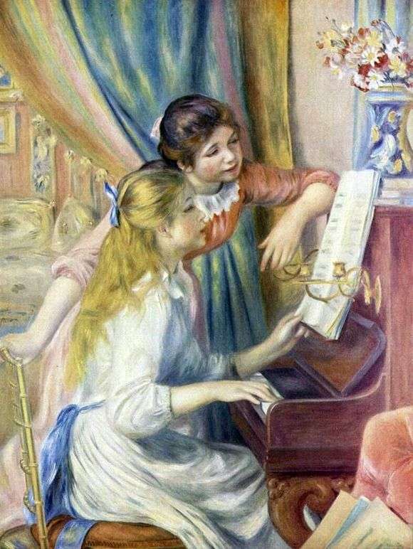 Opis obrazu Pierrea Augustea Renoira Dziewczyny przy pianinie