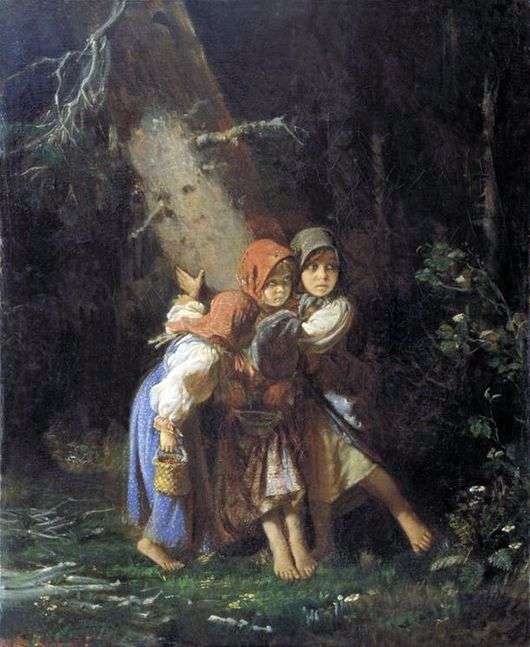 Opis obrazu Aleksieja Korzukhina Chłopki w lesie