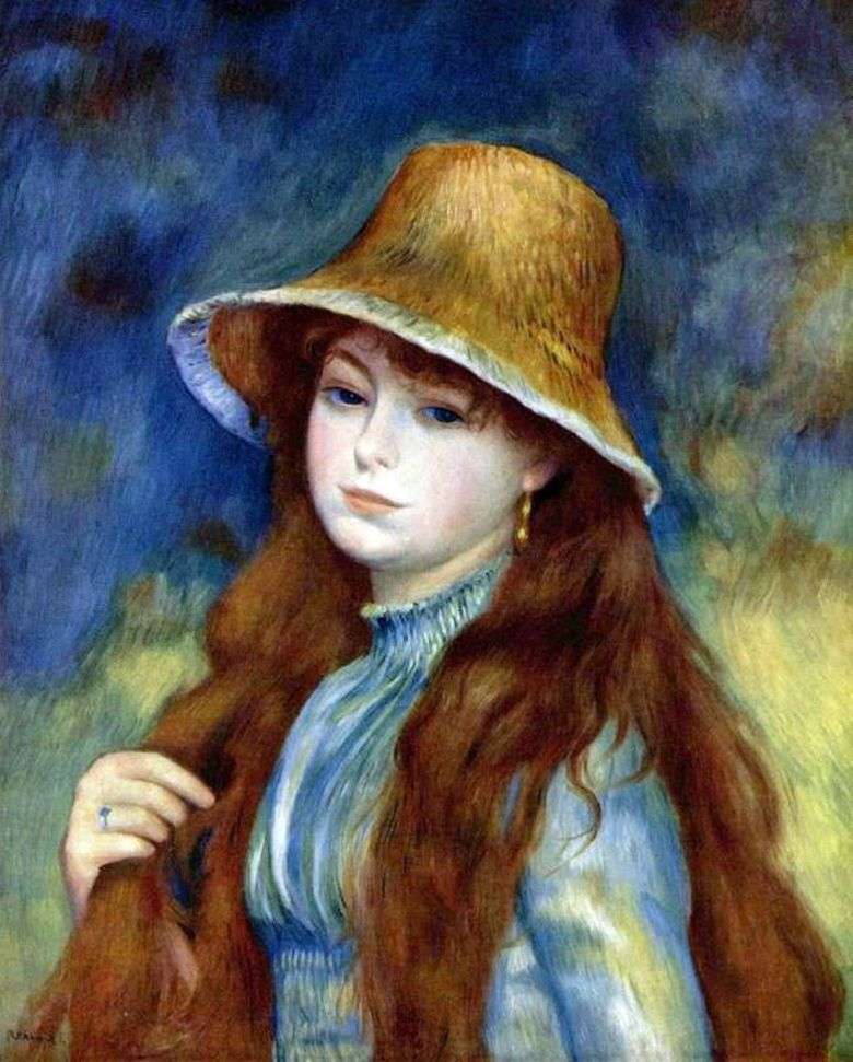 Opis obrazu Pierrea Augustea Renoira Dziewczyna w słomianym kapeluszu