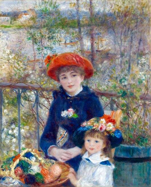Opis obrazu Pierrea Augustea Renoira Na tarasie (Dwie siostry)