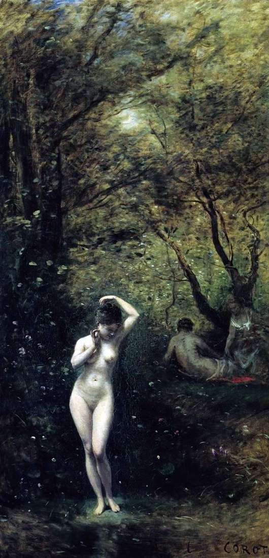 Opis obrazu Camille Corot Bathing Diana