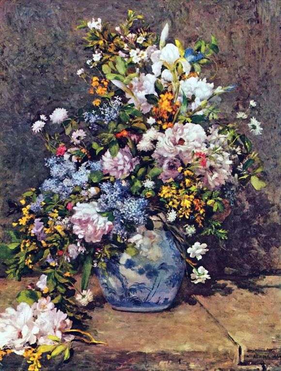 Opis obrazu Pierrea Augustea Renoira Martwa natura z dużym wazonem na kwiaty