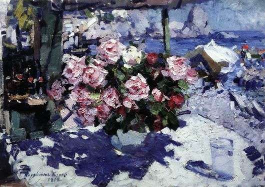 Opis obrazu Konstantina Korovina Róże
