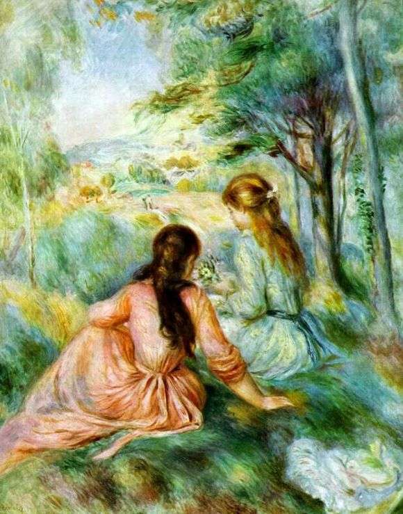 Opis obrazu Pierrea Augustea Renoira Na łące