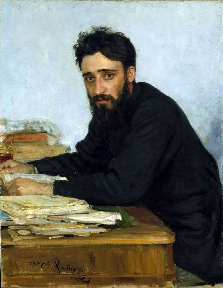 Opis obrazu Ilyi Repin Portret pisarza V. M. Garshina