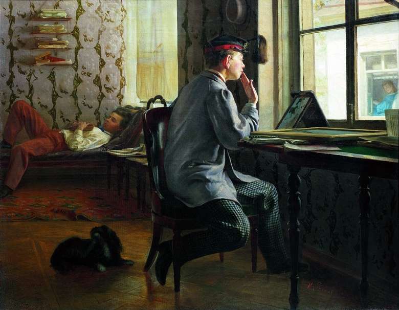 Opis obrazu Ilyi Repin Przygotowanie do egzaminu