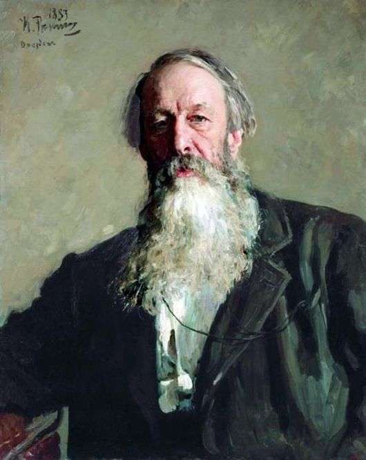 Opis obrazu Ilji Repina Portret V. V. Stasova