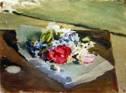 Opis obrazu Wiktora Borysowa Musatowa Kwiaty