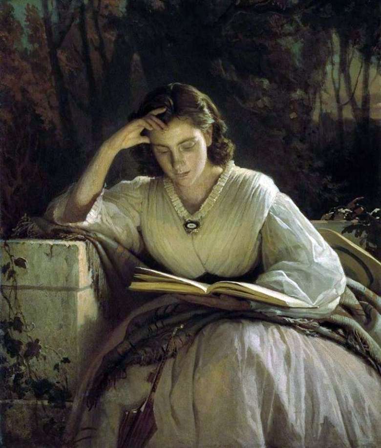 Opis obrazu Ivana Kramskoya Reading (1863)