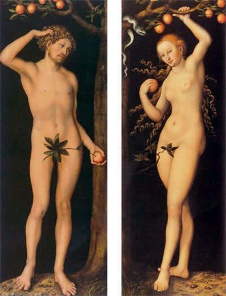 Opis obrazu Lucasa Cranacha Starszego Adam i Ewa