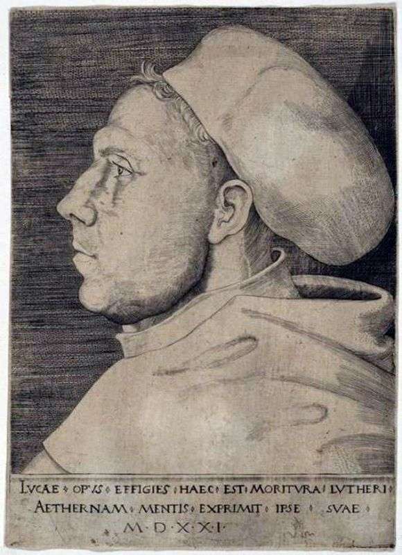 Opis obrazu Lucasa Cranacha Marcin Luter