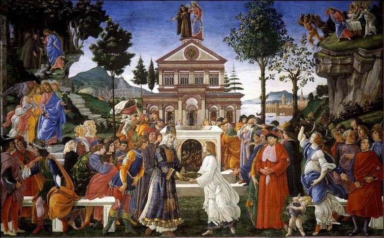 Opis obrazu Sandro Botticellego Kuszenie Chrystusa