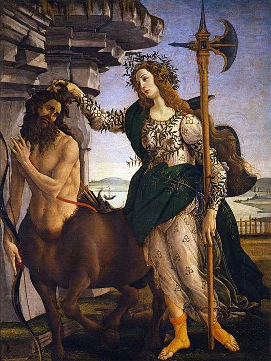 Opis obrazu Sandro Botticellego Pallas and the Centaur