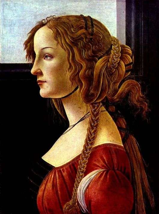 Opis obrazu Sandro Botticellego Simonetta Vespucci