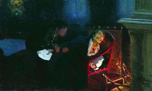 Opis obrazu Ilyi Repina Samospalenie Gogola