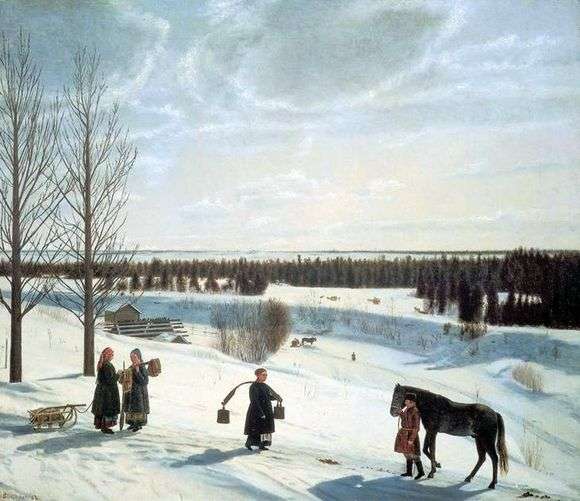 Opis obrazu Nikifora Kryłowa Rosyjska zima