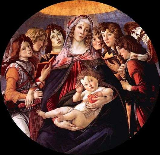 Opis obrazu Sandro Botticellego Madonna of the Pomegranate