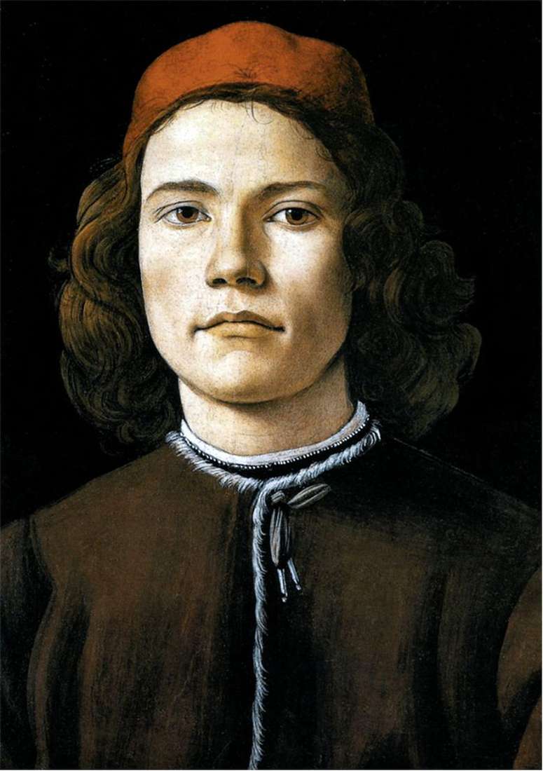 Opis obrazu Sandro Botticellego Portret młodego mężczyzny
