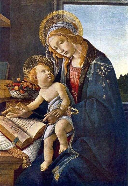 Opis obrazu Sandro Botticellego Madonna of the Book