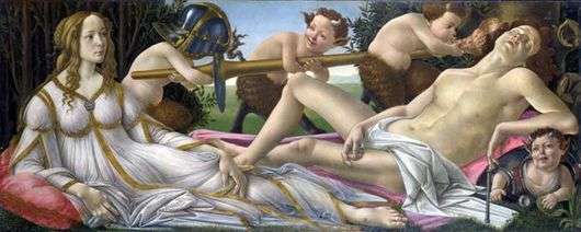 Opis obrazu Sandro Botticellego Wenus i Mars
