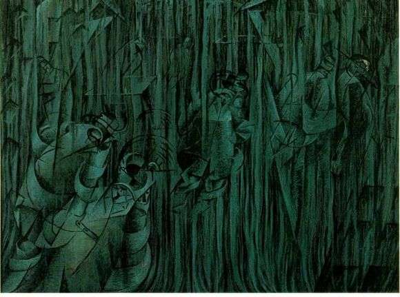 Opis obrazu Umberto Boccioniego Stan umysłu