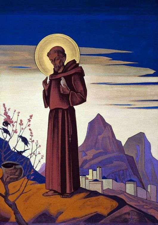 Opis obrazu Mikołaja Roericha Św. Franciszek z Asyżu