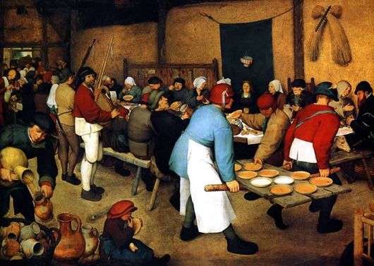 Opis obrazu Pietera Bruegla Wesele chłopskie