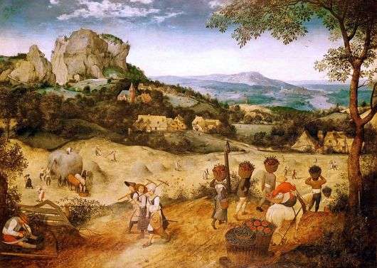 Opis obrazu Pietera Bruegla Żniwa