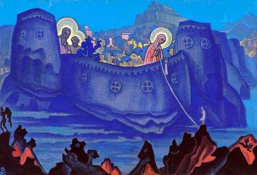 Opis obrazu Mikołaja Roericha Dzieła Matki Bożej