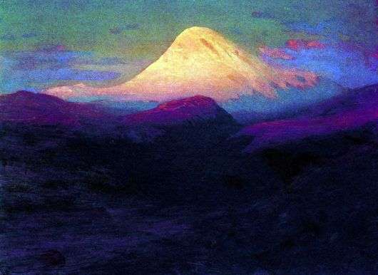 Opis obrazu Arkhipa Kuindzhiego Elbrus wieczorem