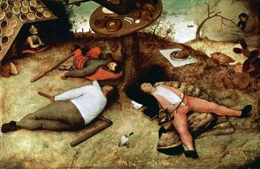 Opis obrazu Pietera Bruegla Kraj leniwych