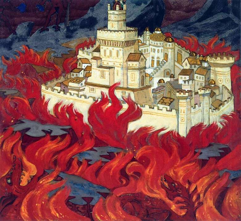 Opis obrazu Nicholasa Roericha Czyste miasto   gniew na wrogów