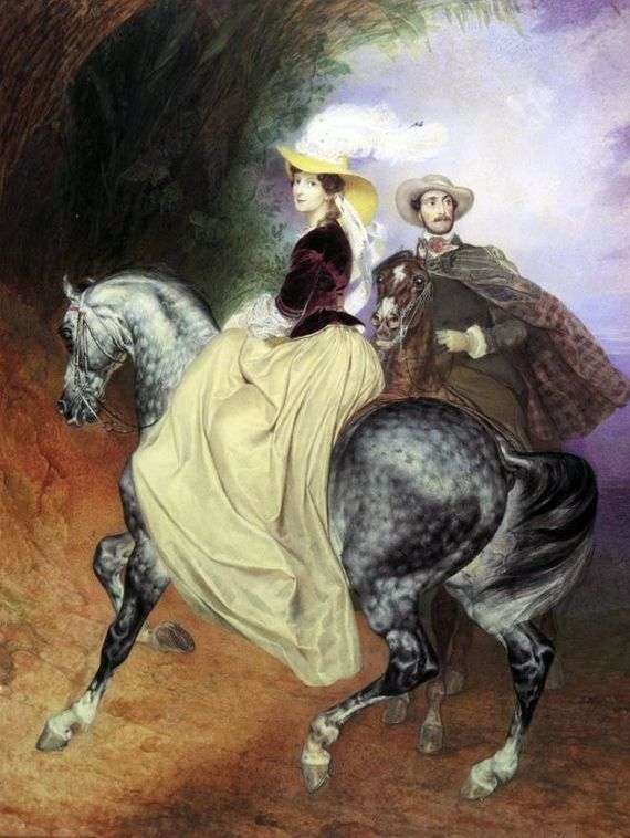 Opis obrazu Karla Bryullova Jeźdźcy